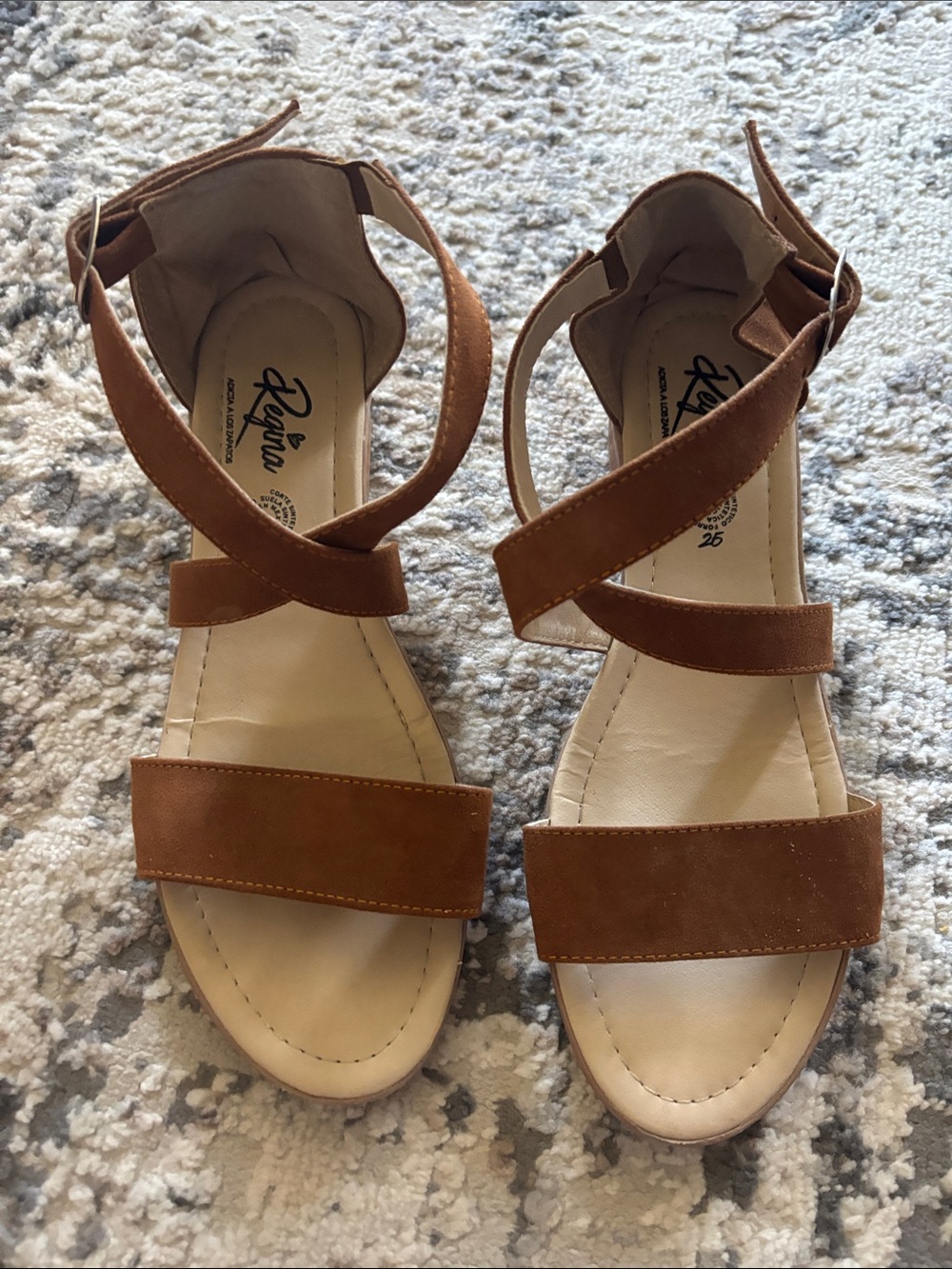 Women’s Brown Strappy Ankle-Wrap Sandals by